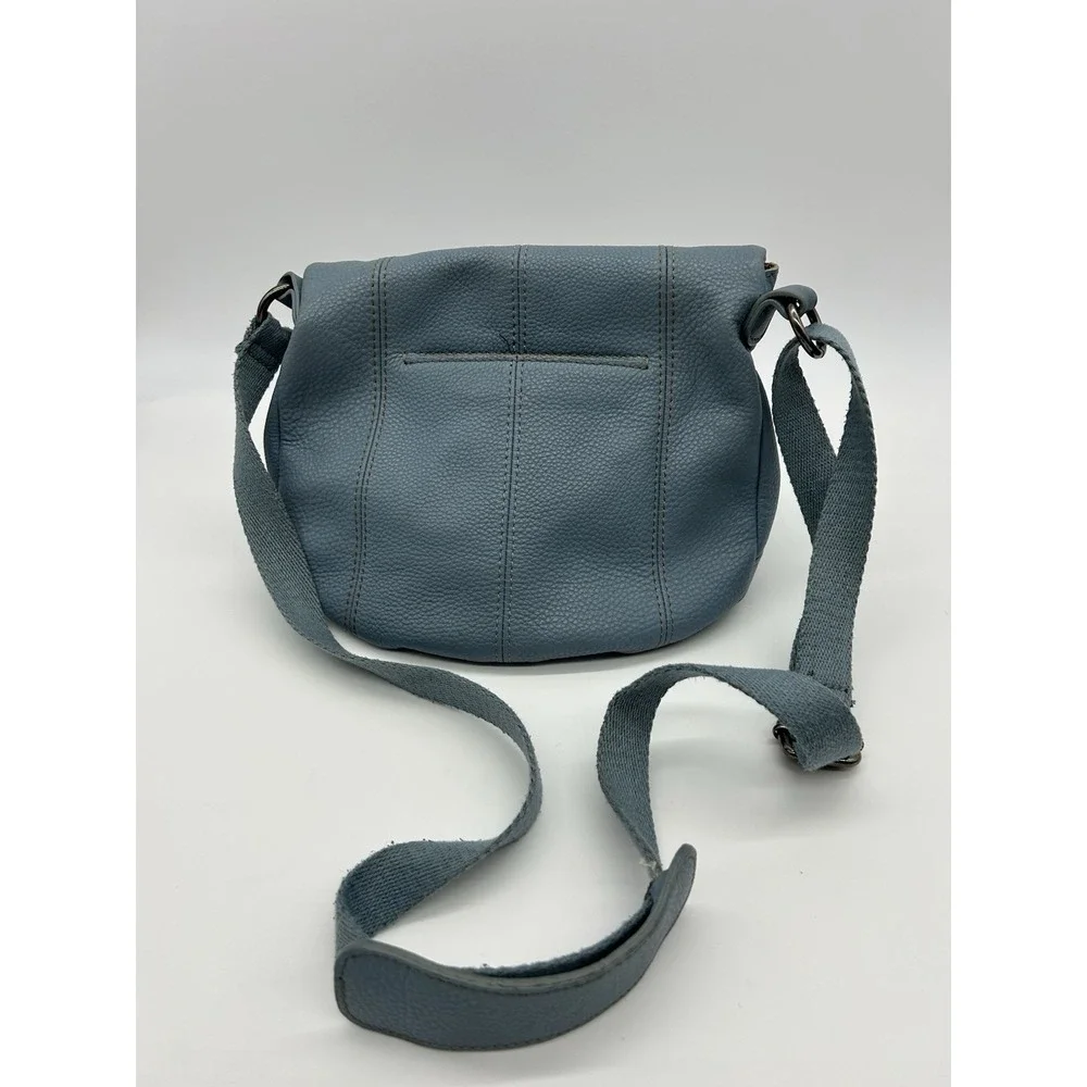 The Sak Deena Flap Crossbody Bag‎ Leather  Blue Boho Slouchy Messenger